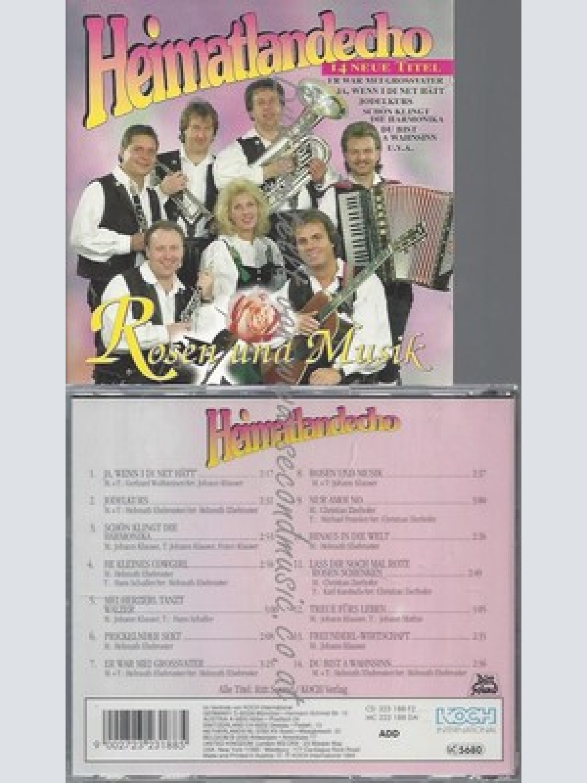 CD--HEIMATLANDECHO--ROSEN UND MUSIK