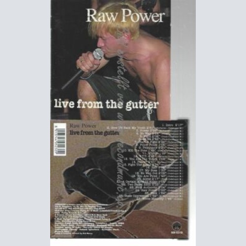 CD--RAW POWER--LIVE FROM THE GUTTER