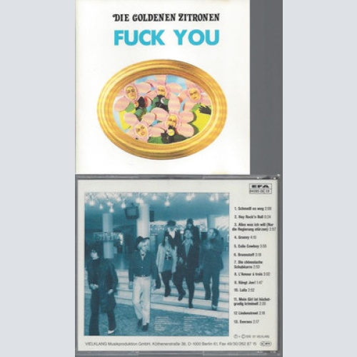 CD--DIE GOLDENEN ZITRONEN FUCK YOU 1990