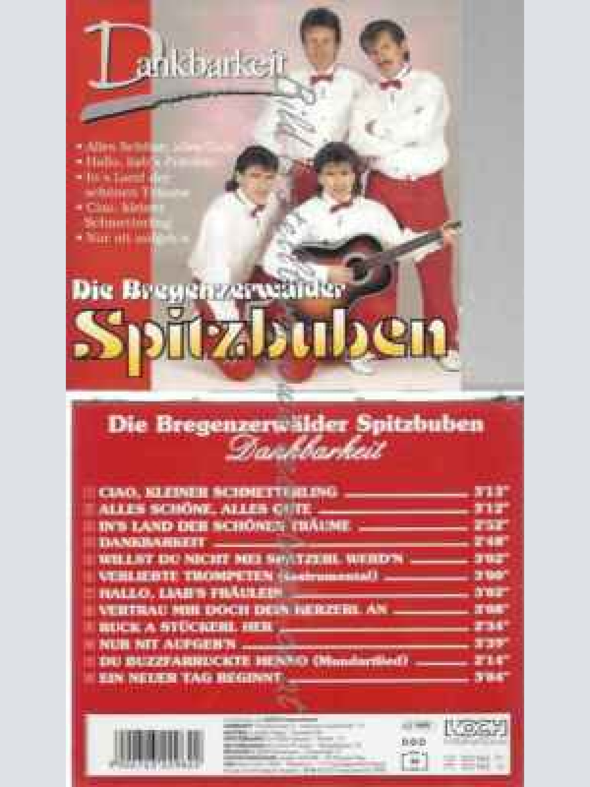 CD--BREGENZERWÄLDER SPITZBUBEN | --DANKBARKEIT