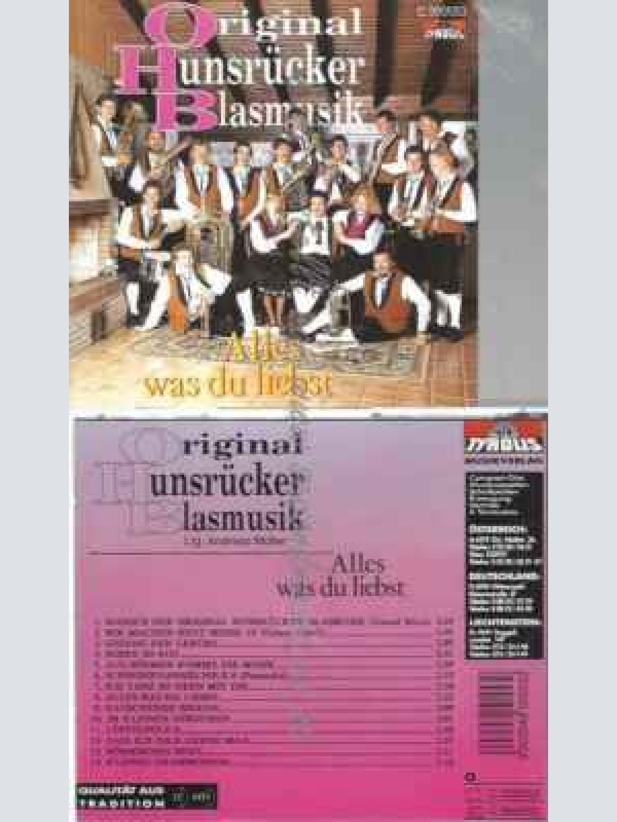 CD--HUNSRÜCKER BLASMUSIK,ORIG. | --ALLES WAS DU LIEBST