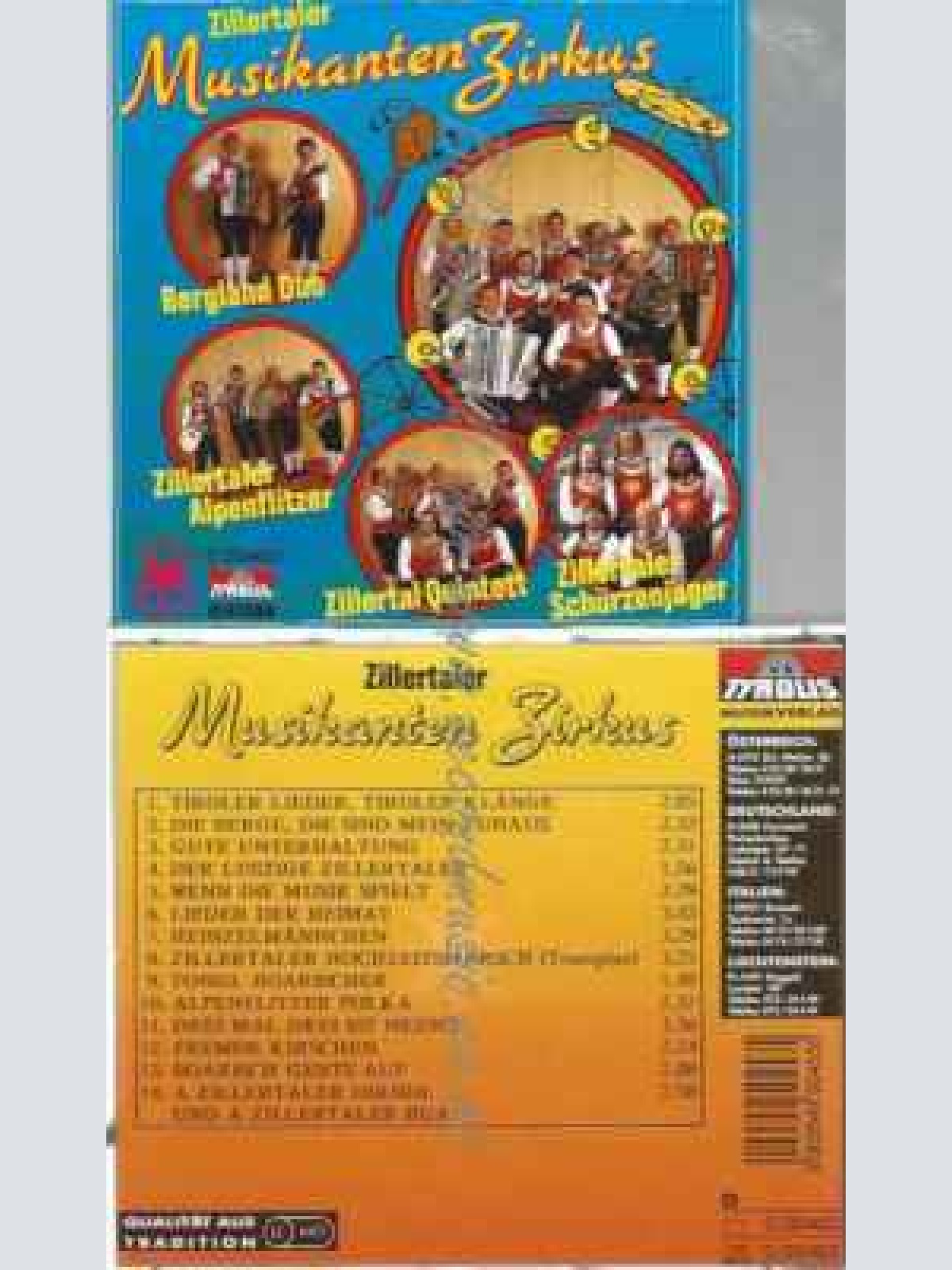 CD--VARIOUS | --ZILLERTALER MUSIKANTENZIRKUS