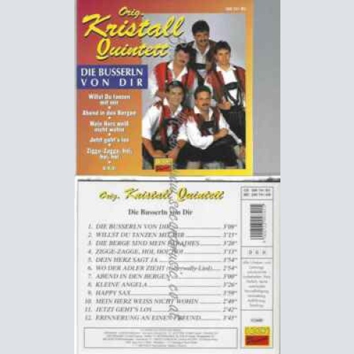 CD--Die Busserln Von Dir -- Kristall Quintett