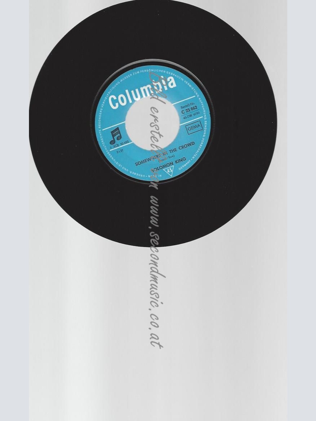 7"   Solomon King  Somewhere In The Crowd