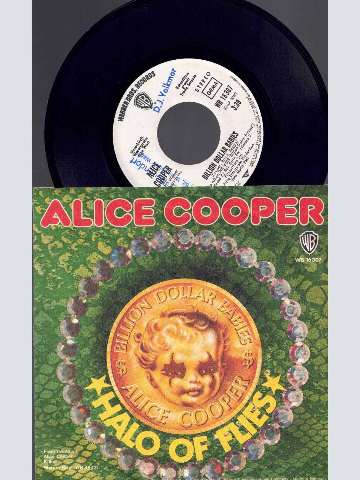 7" Alice Cooper Billion Dollar Babies  Promo