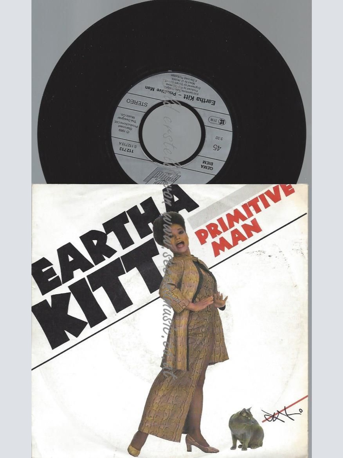7"  Eartha Kitt  Primitive Man