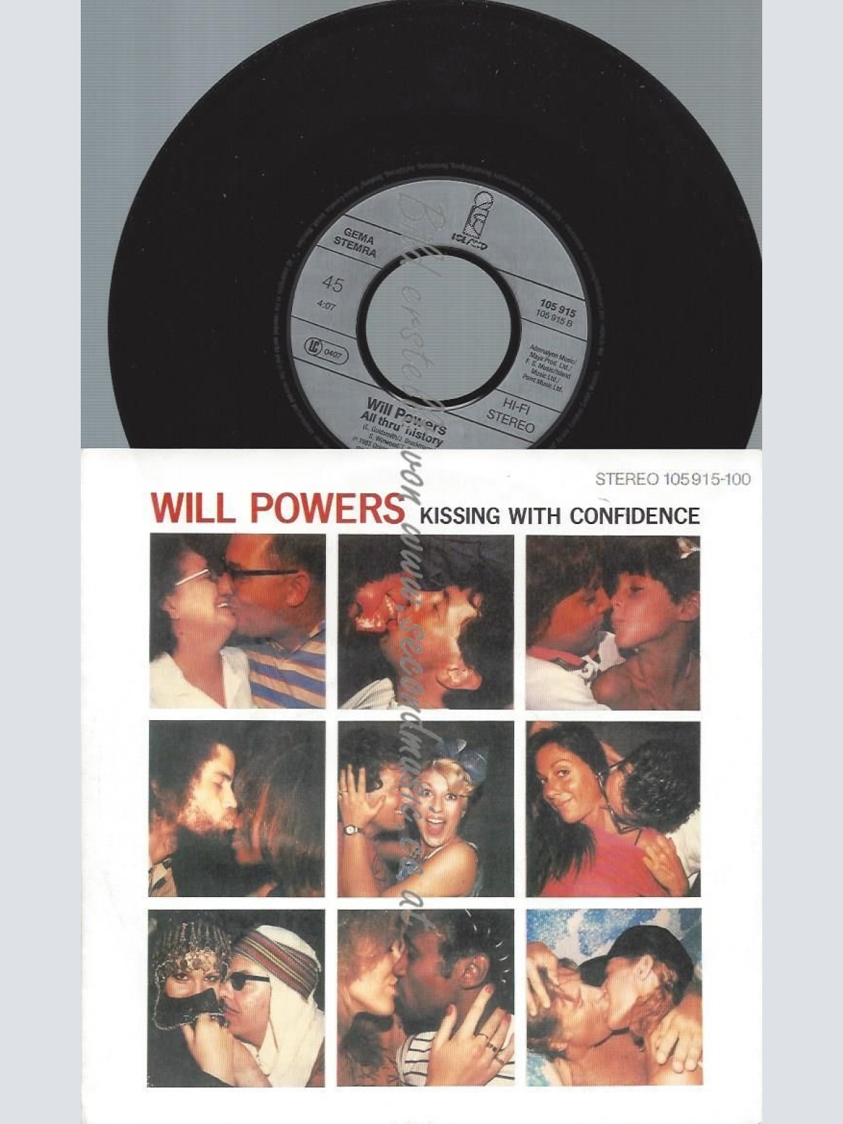 7"   Will Powers – Kissing With Confidence