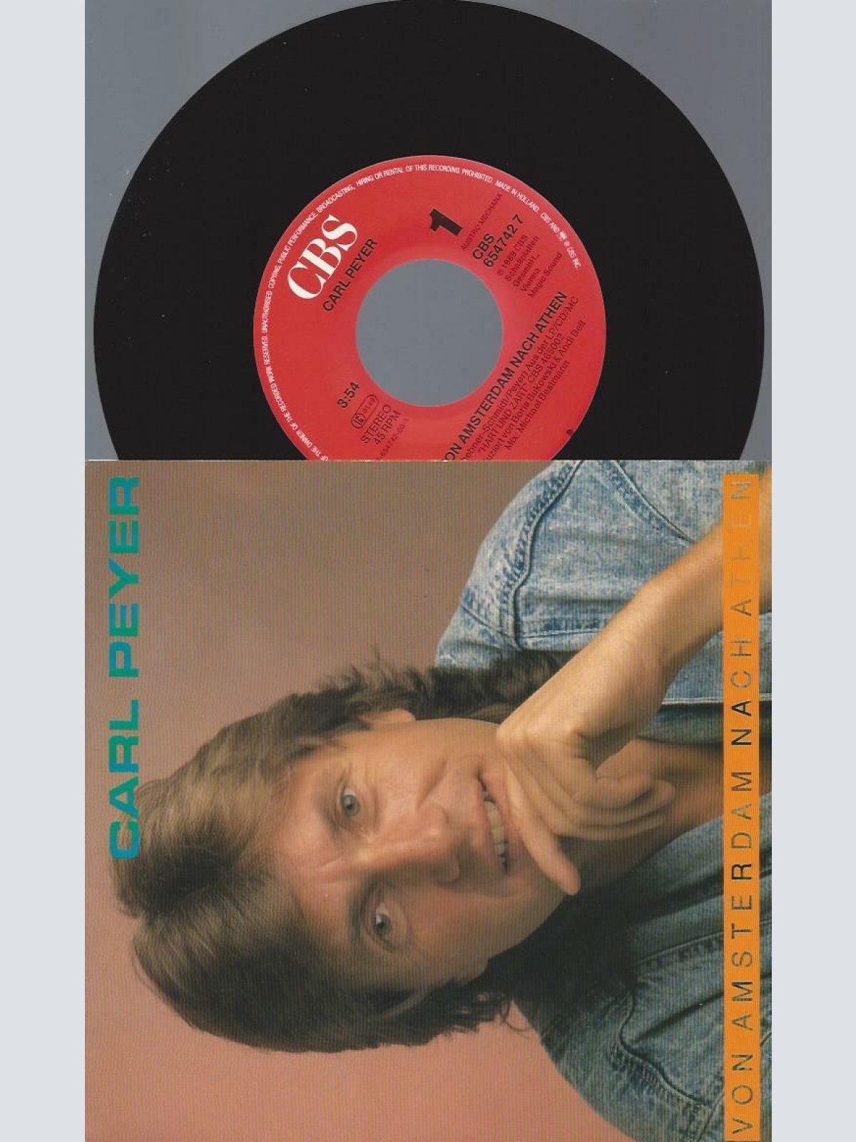 7" Carl Peyer – Von Amsterdam Nach Athen