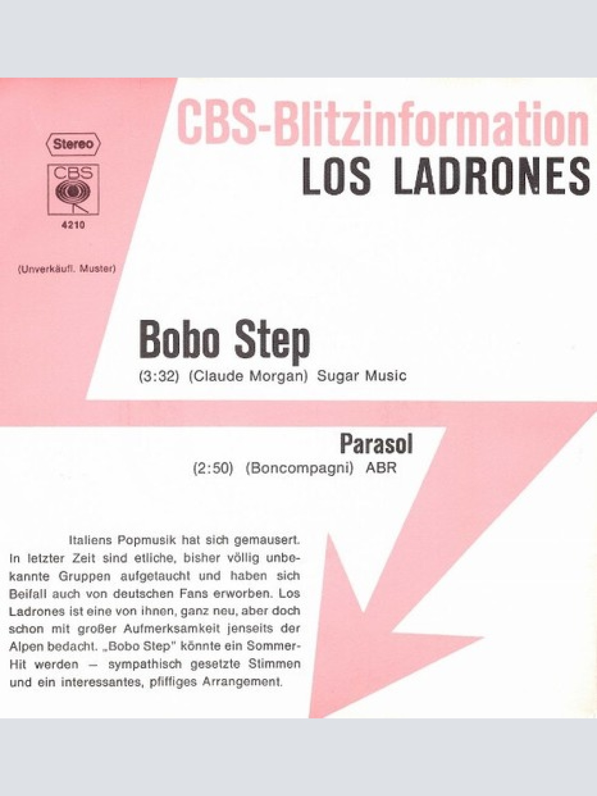 7", Single, Promo Los Ladrones (2) - Bobo Step