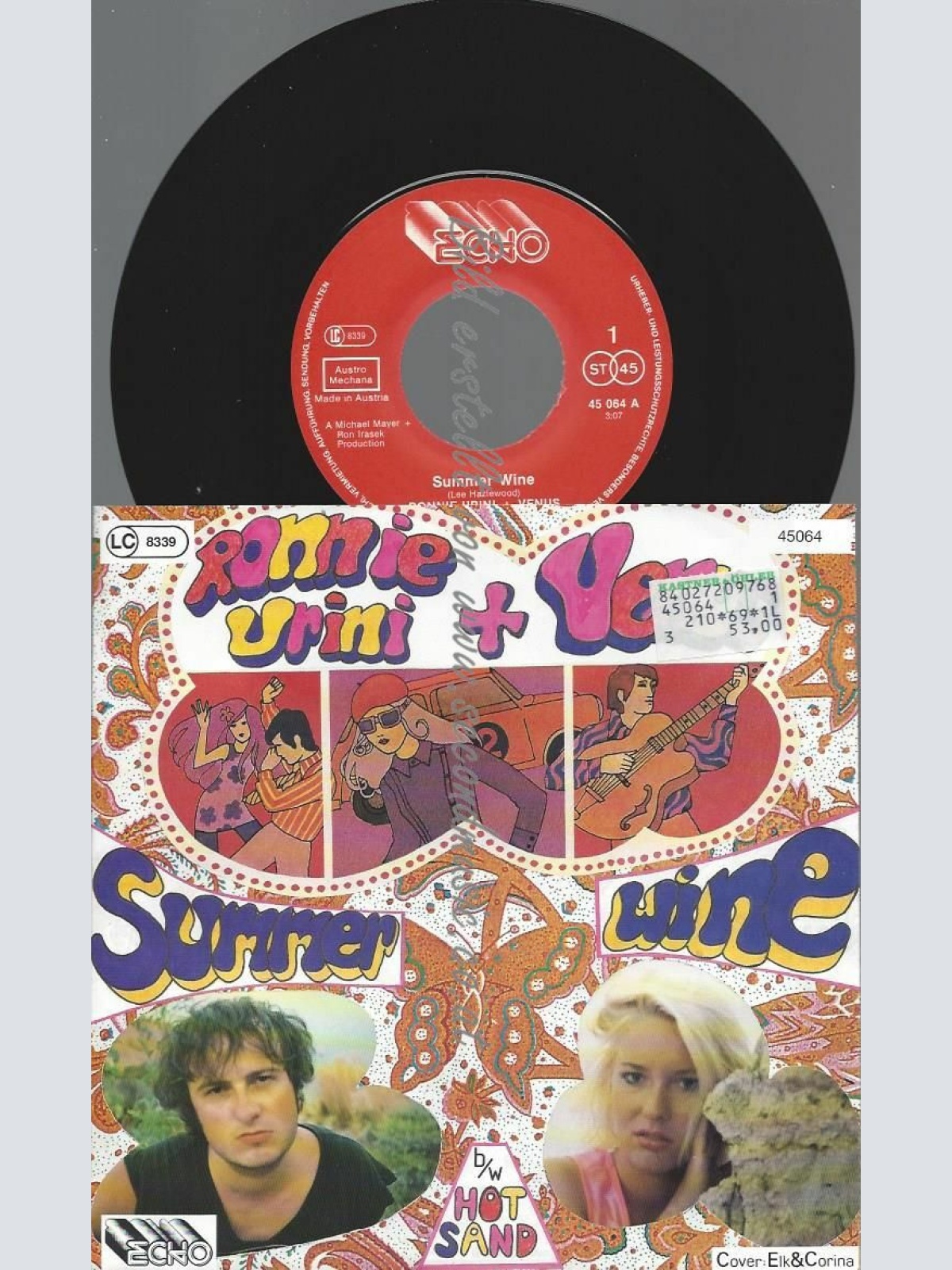 7" RONNIE URINI + VENUS  SUMMER WINE  // NM