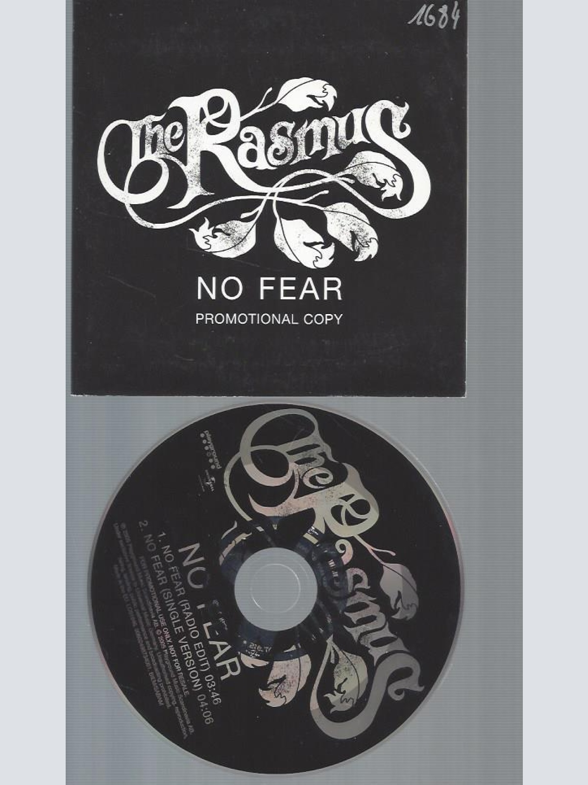CD--THE RASMUS NO FEAR  // PROMO