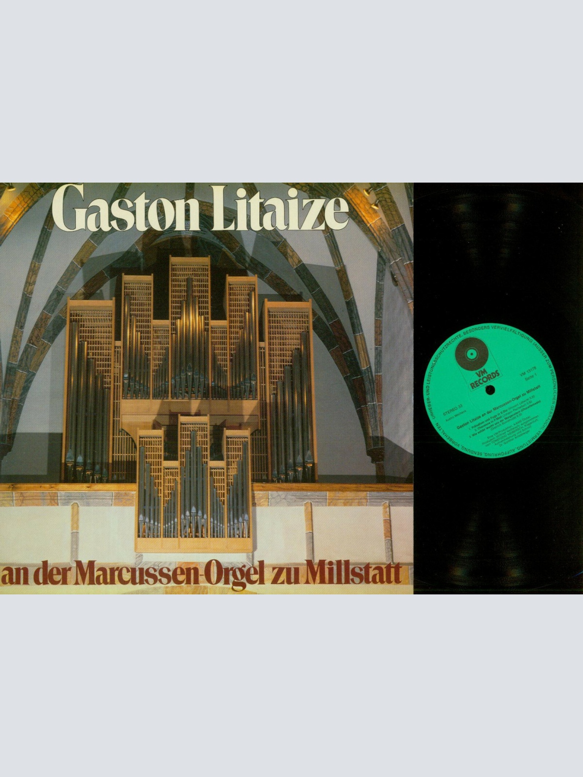 LP--Gaston Litaize --an der Marcussen Orgel   / VM Records   //NM