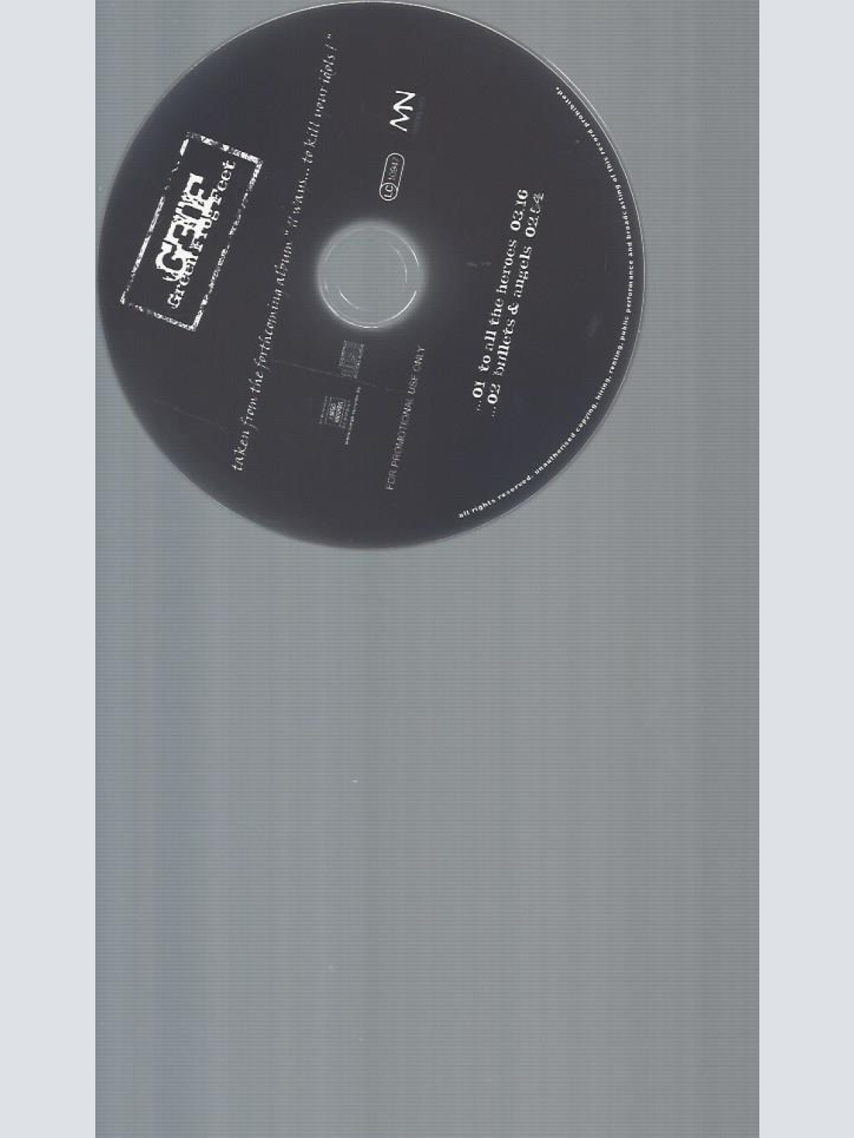 CD--GREEN FROG FEET TO ALL THE HEROES  // PROMO