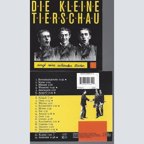 CD   Singt Seine Schönsten Lieder die Kleine Tierschau und Sander Kleinenberg