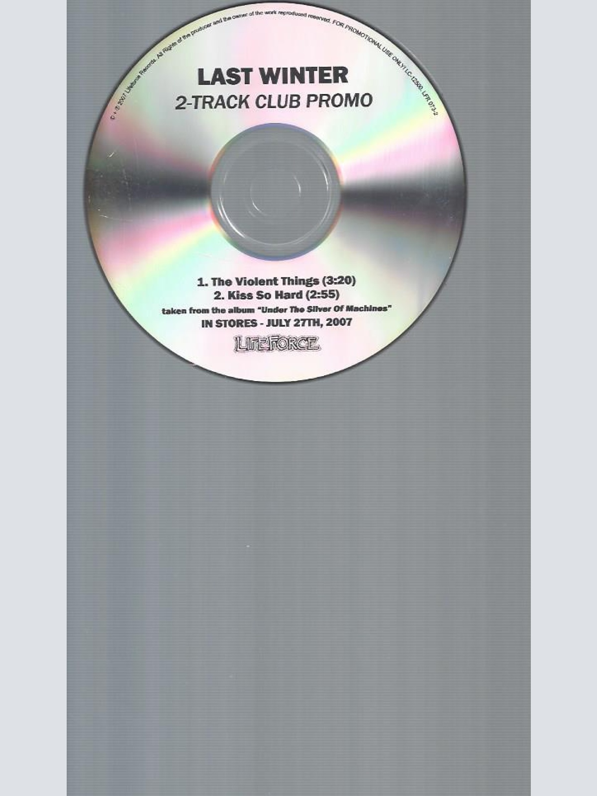 CD--LAST WINTER 2 TRACK CLUB PROMO  //   PROMO