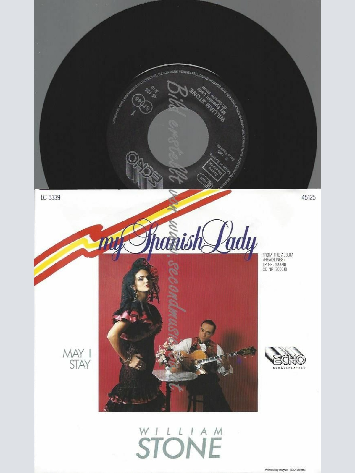 7" WILLIAM STONE MY SPANISH LADY // NM