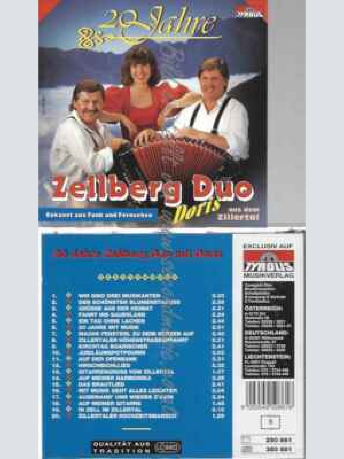CD--ZELLBERG DUO UND ZELLBERG DUO MIT DORIS | --20  JAHRE