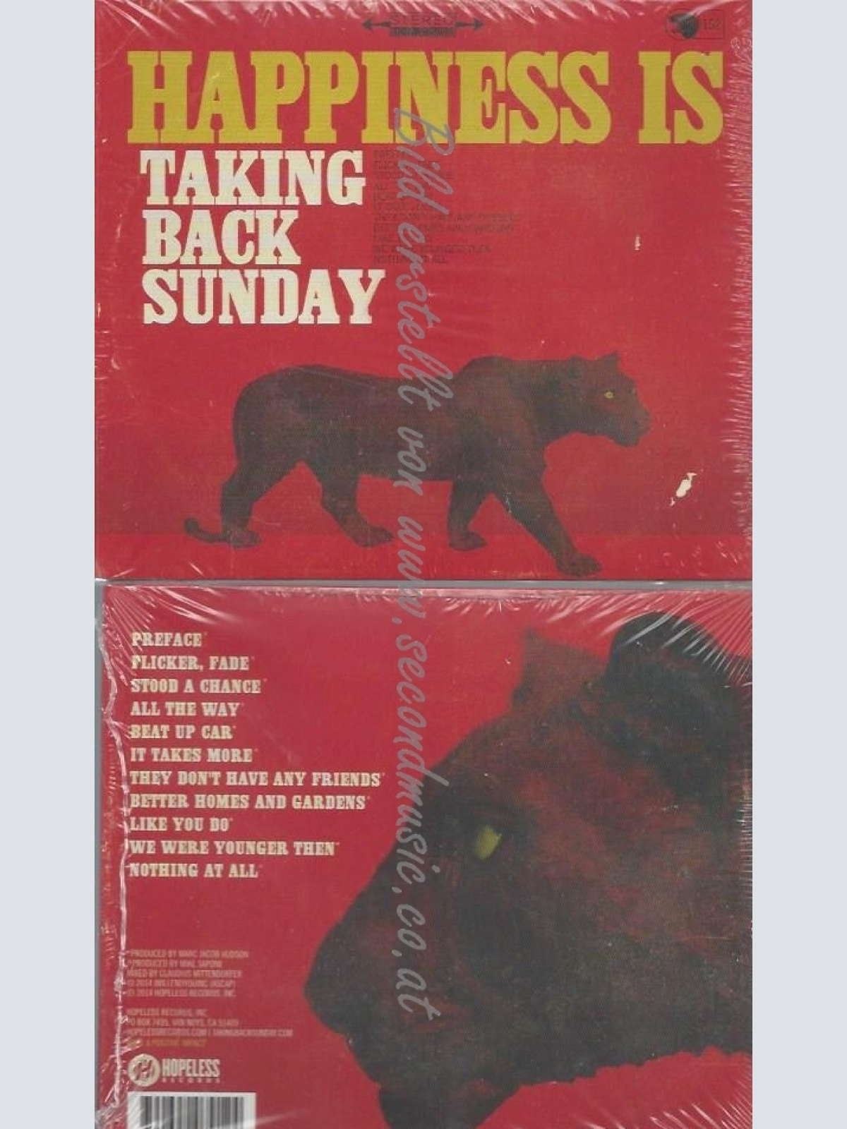 CD--TAKING BACK SUNDAY--HAPPINESS IS