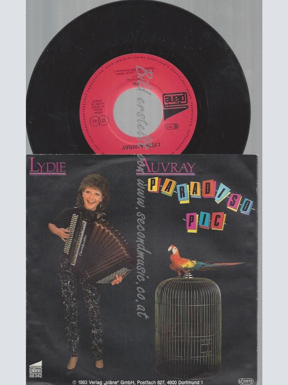 7" LYDIE AUVRAY PARADISO PIC