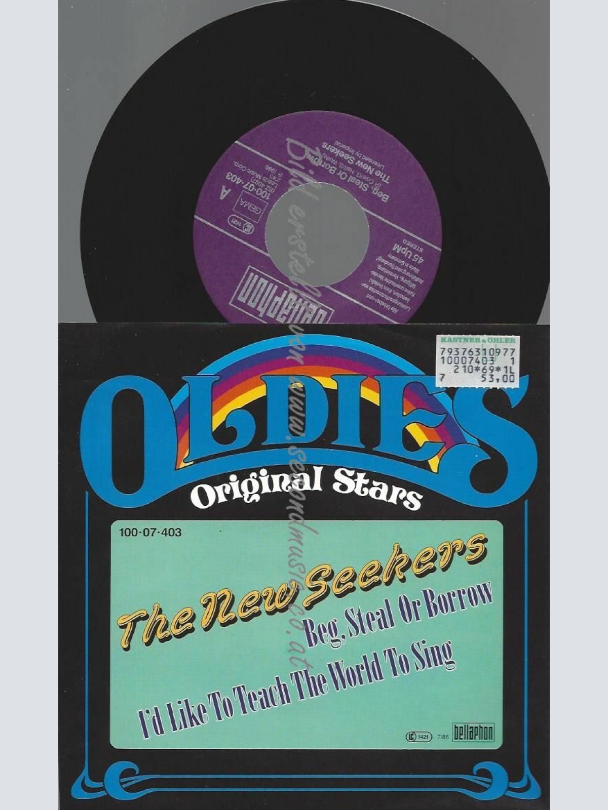 7"  The New Seekers  Beg, Steal Or Borrow / I'd Like To Teach The Wor    // NM