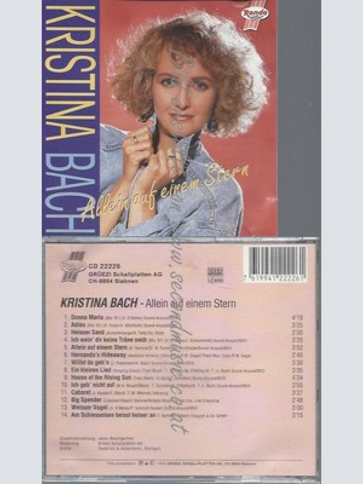 CD--BACH,KRISTINA--ALLEIN AUF EINEM STERN