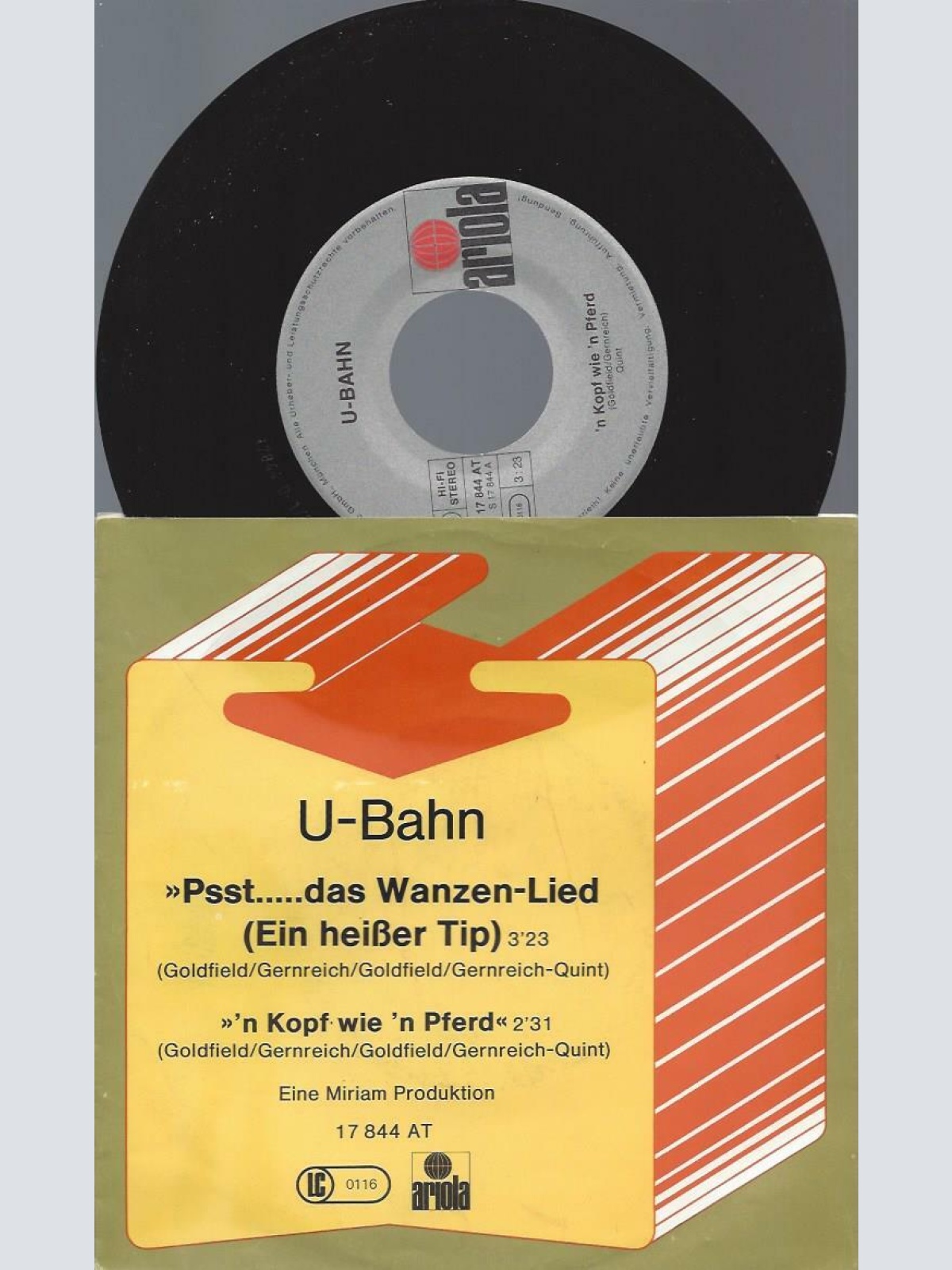 7" U-Bahn  – Psst.....Das Wanzen-Lied