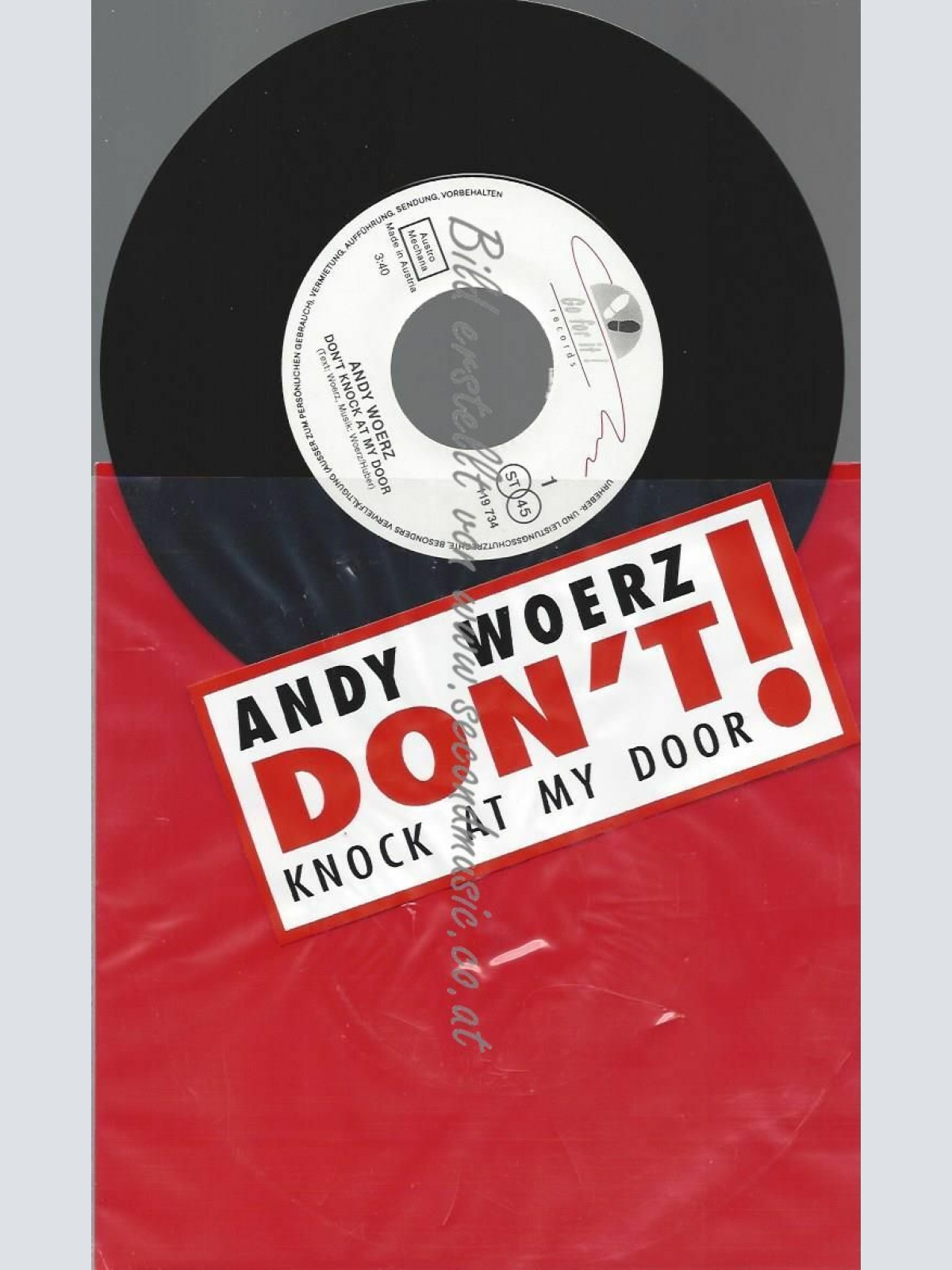7"ANDY WOERZ DON'T KNOCK ON MY DOOR  // NM