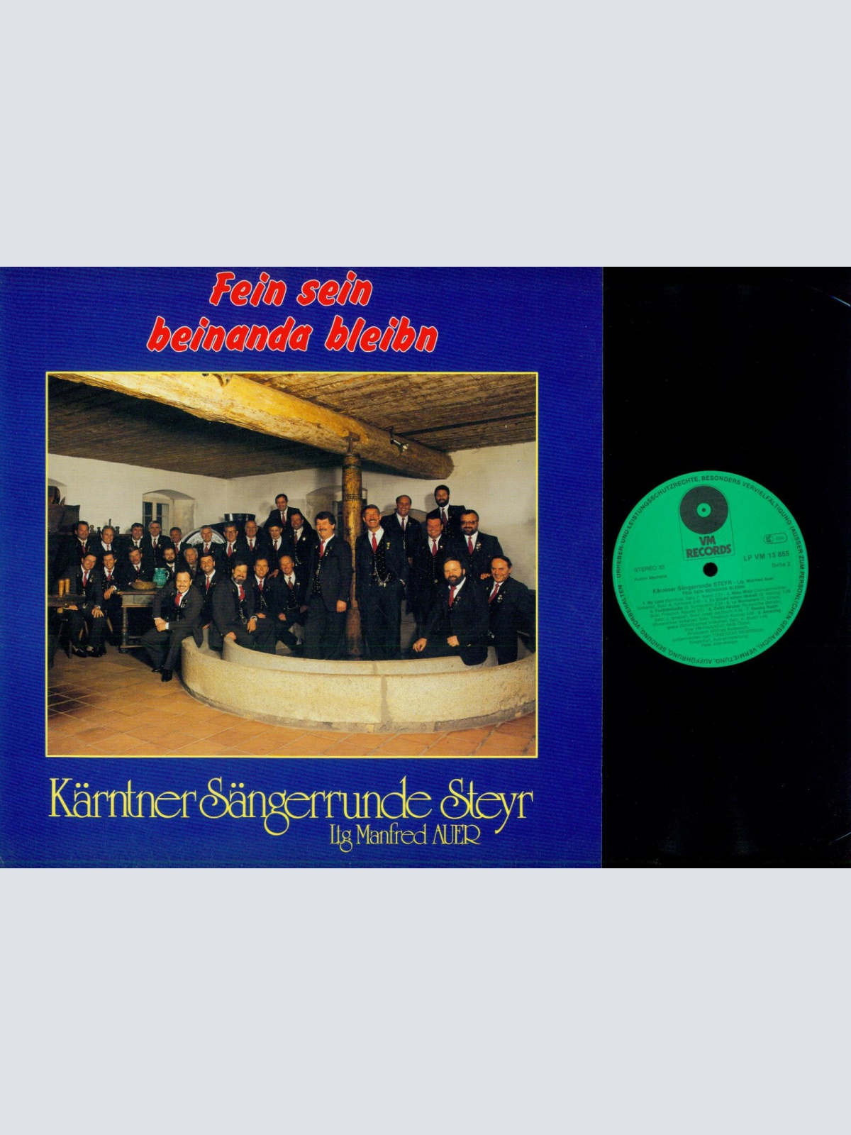 LP--Kärntner Sängerrunde Steyr  -- Fein sein beinanda bleibn / VM Records   //NM