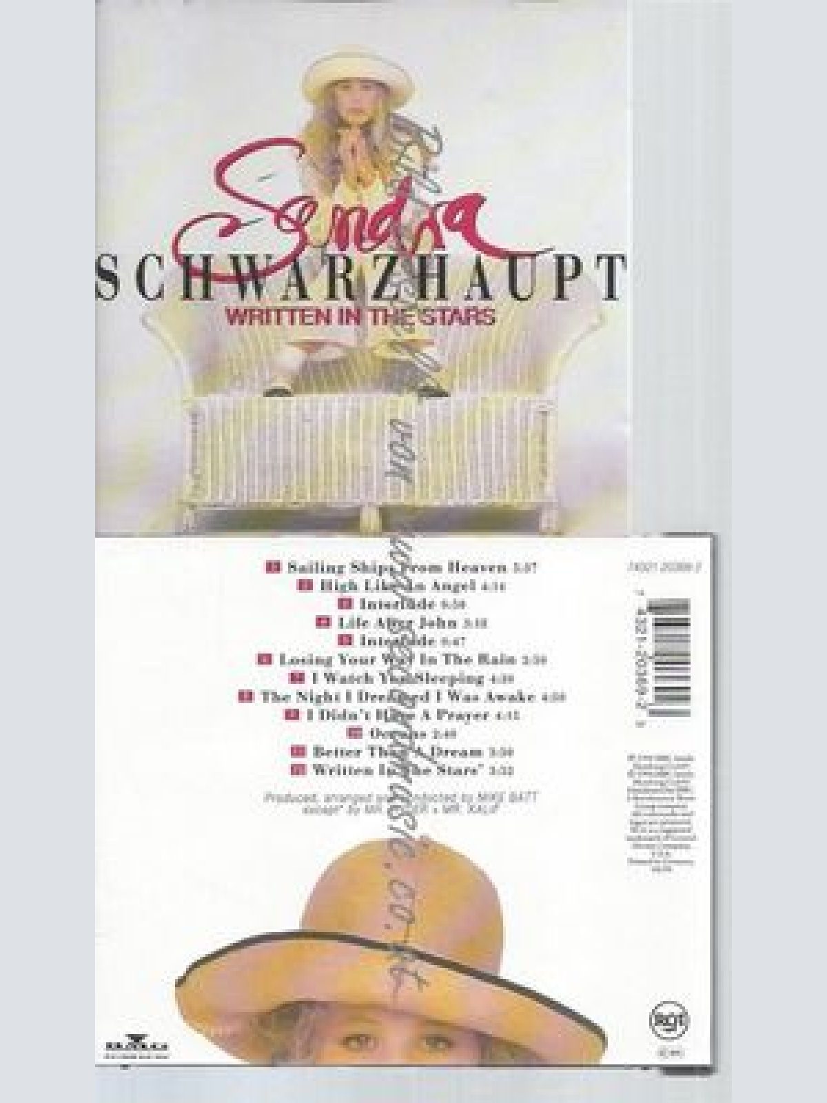 CD--SANDRA SCHWARZHAUPT--WRITTEN IN THE STARS --