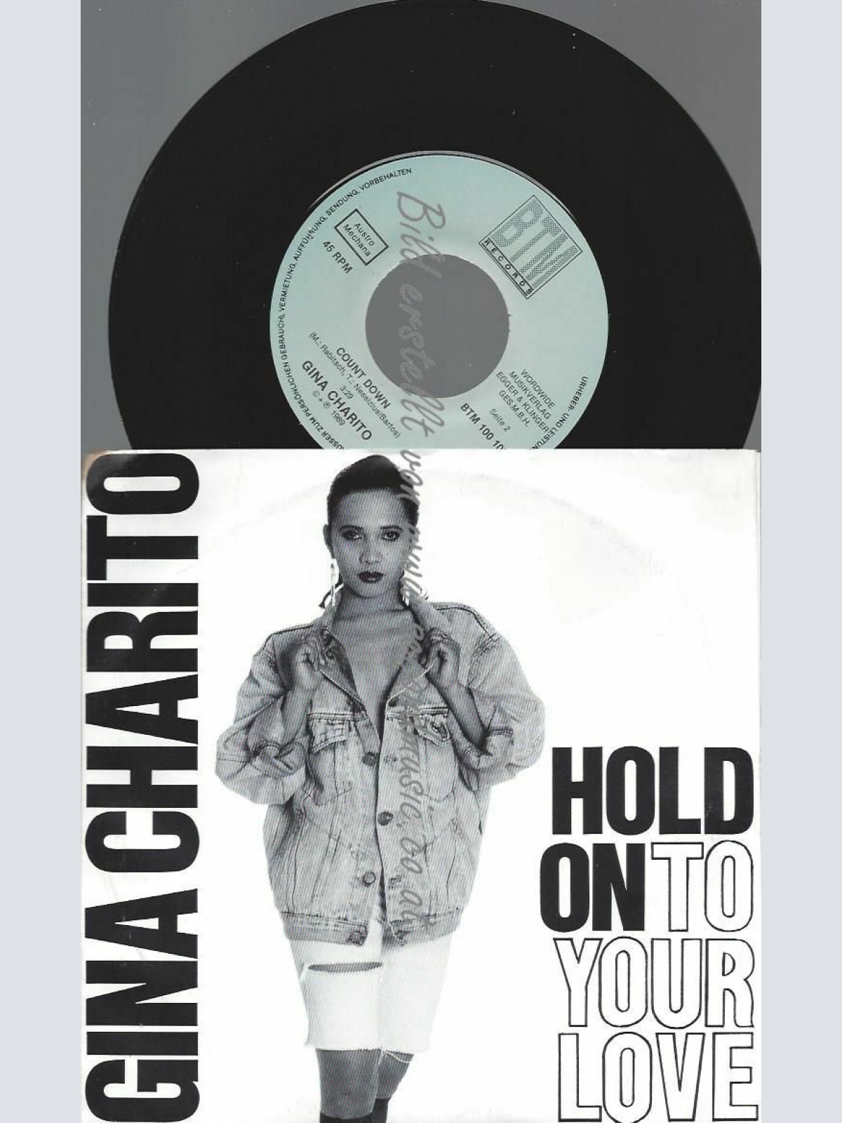 7" GINA CHARITO HOLD ON TO YOUR LOVE  // NM