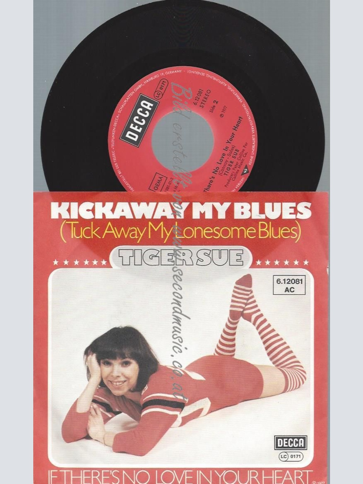 7"  Tiger Sue  Kickaway My Blues