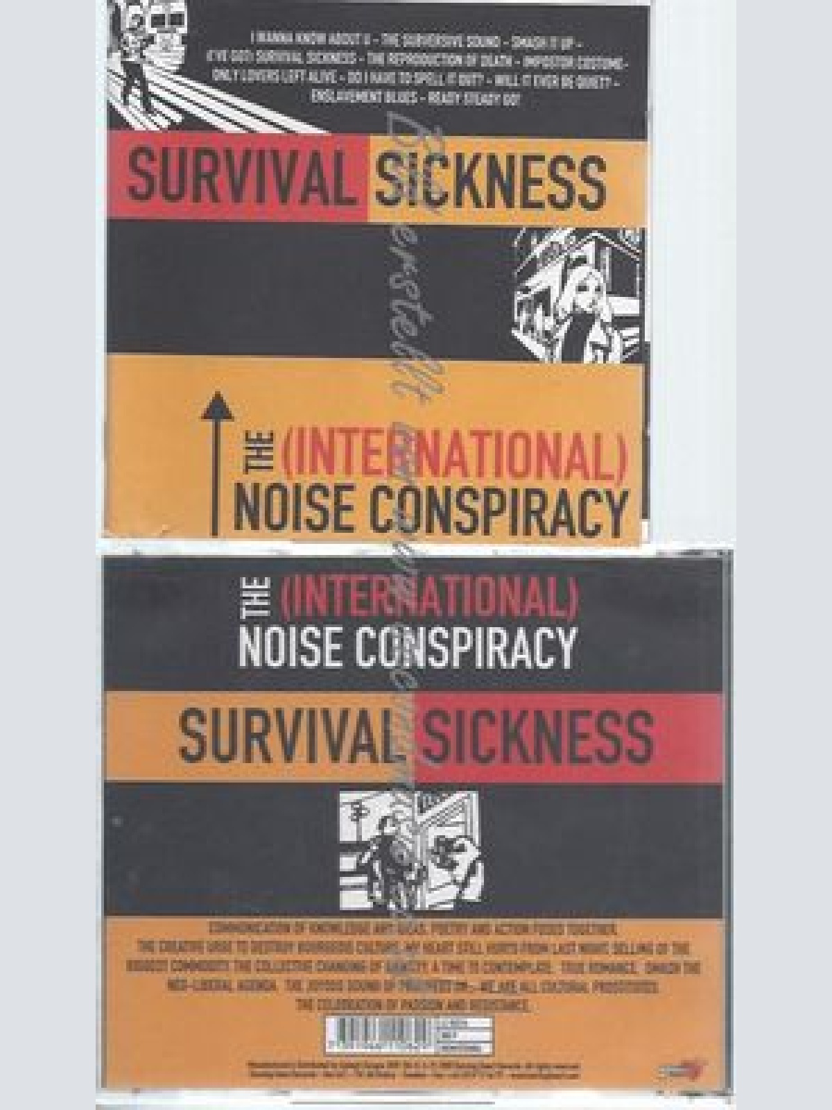 CD--INTERNATIONAL NOISE CONSPIRACY--SURVIVAL SICKNESS
