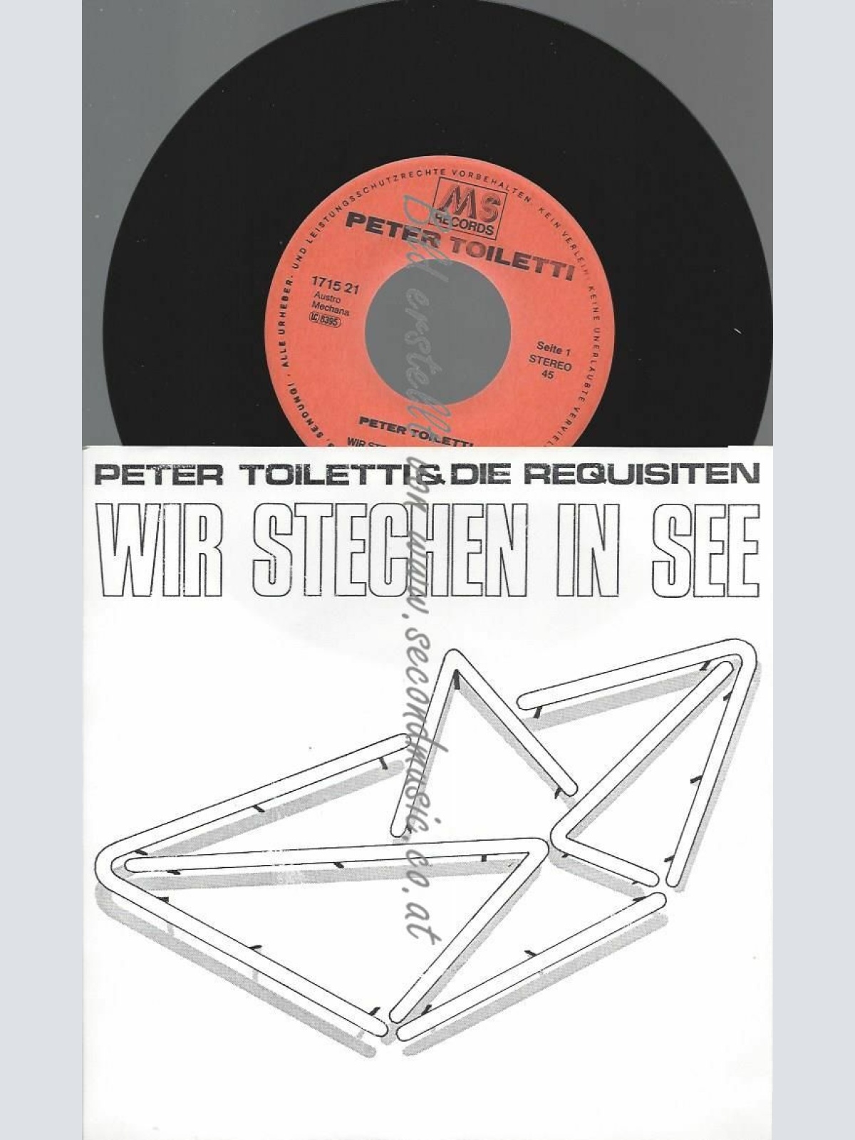7" PETER TOILETTI & DIE REQUISITEN WIR STECHEN IN SEE  // NM