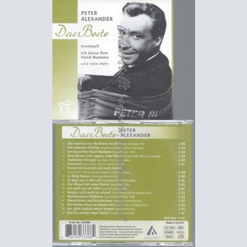 CD--PETER ALEXANDER/ PETER ALEXANDER--DAS BESTE