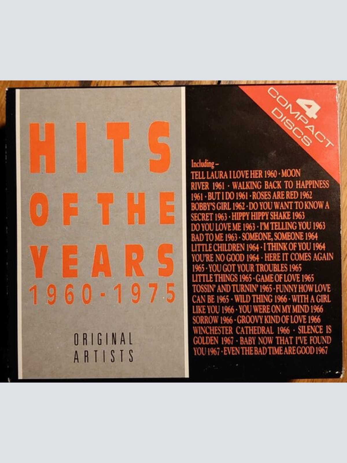 4xCD, Comp, RE + Box, RE Various - Hits Of The Years 1960 - 1975