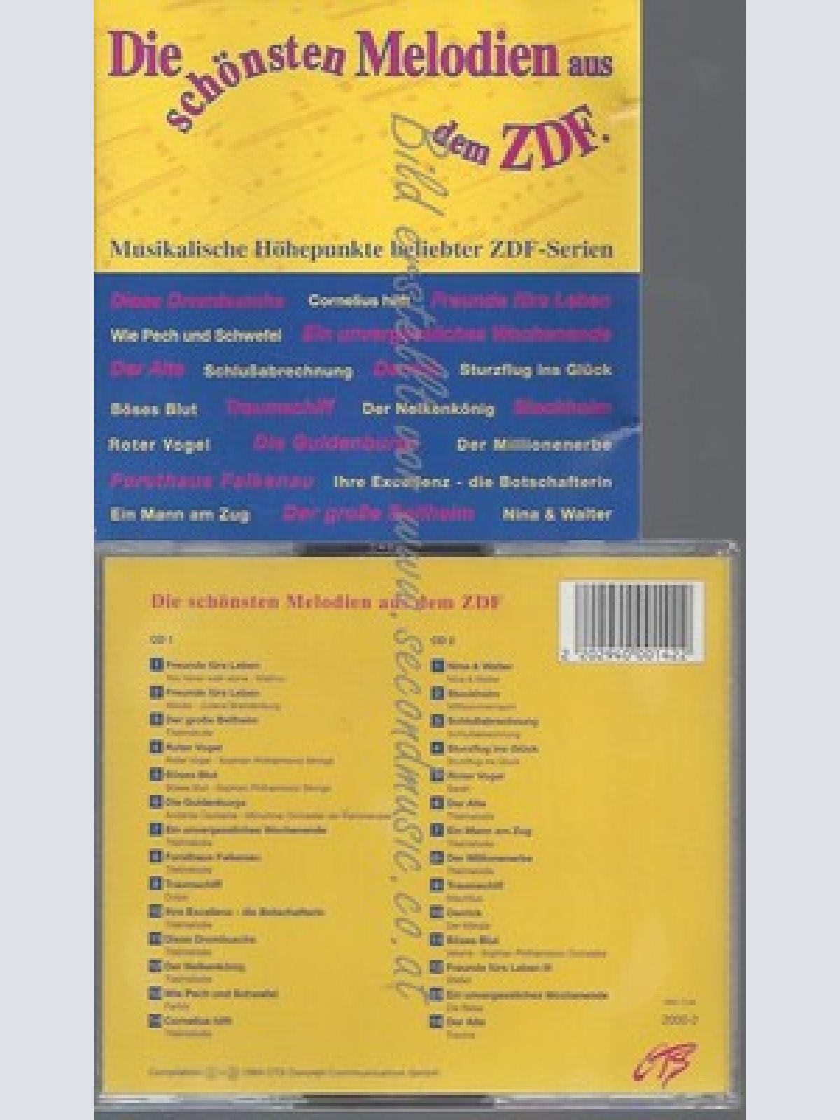 CD--DIE SCHÖNSTEN MELODIEN AUS DEM ZDF -SERIEN-TITEL---DIE SCHÖNSTEN MELODIEN AU