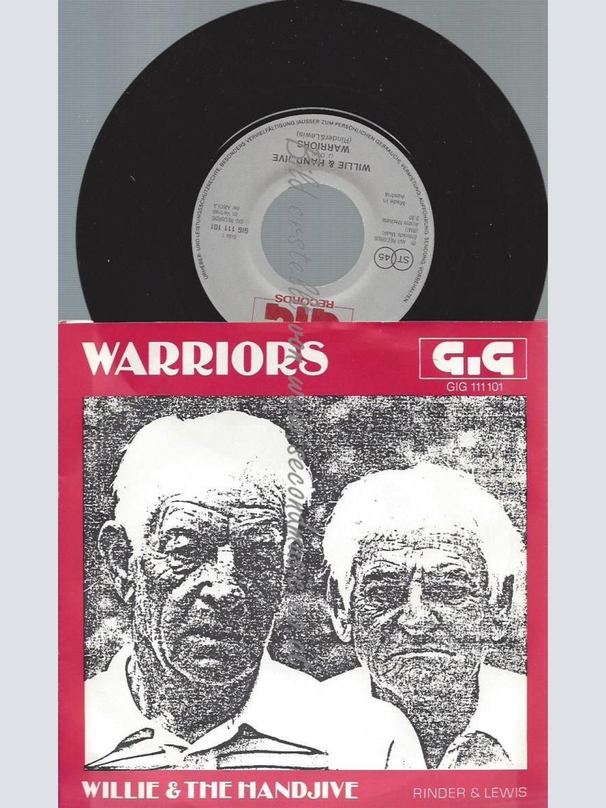 7" Warriors  – Willie And The Hand Jive