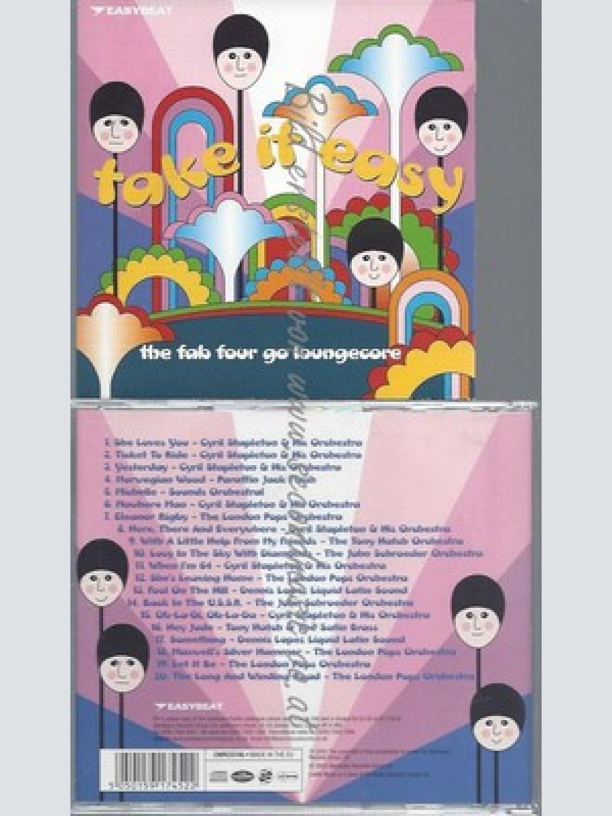 CD--VARIOUS--TAKE IT EASY-FAB FOUR GO LOUNG