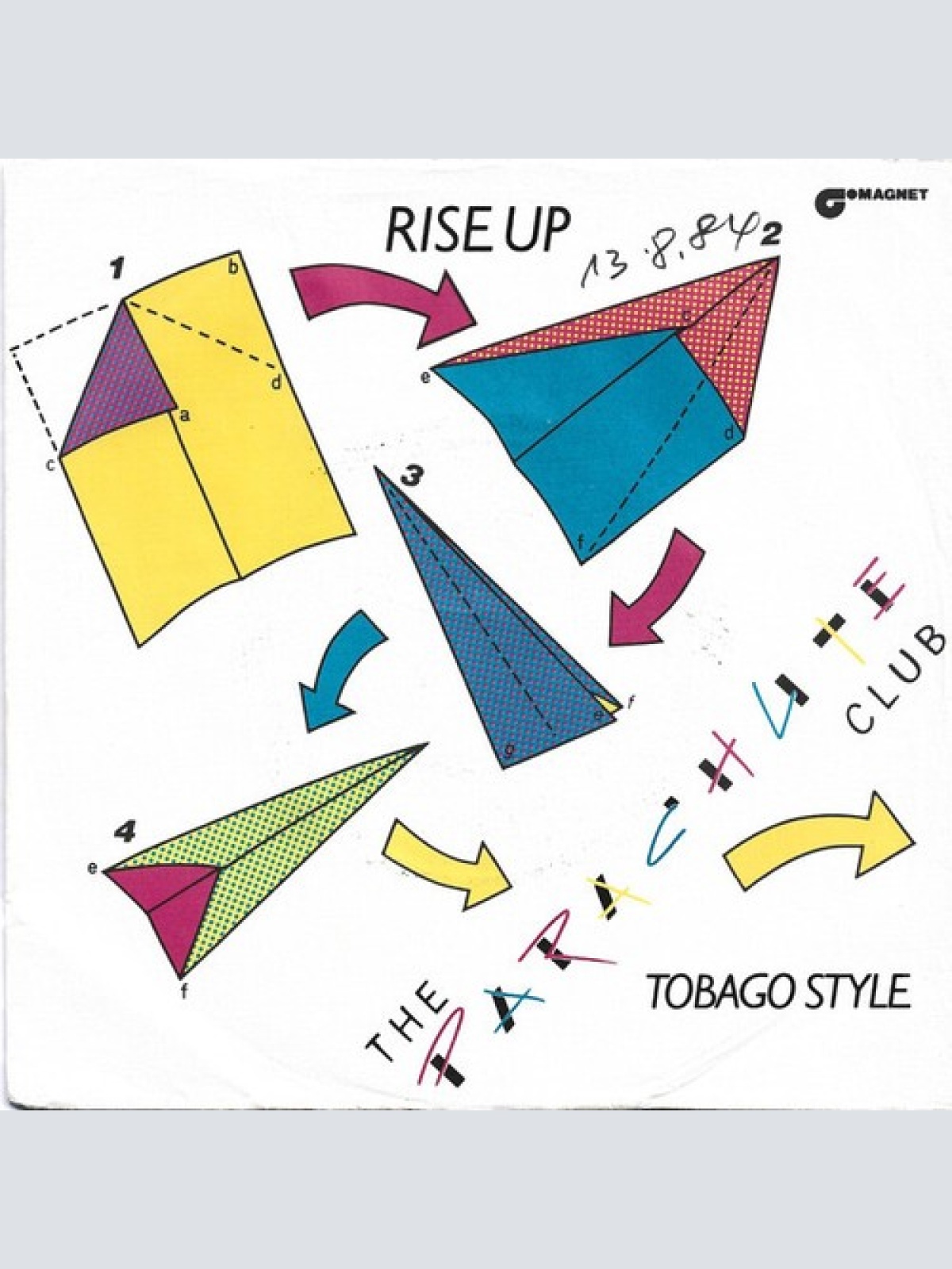 7", Single The Parachute Club - Rise Up