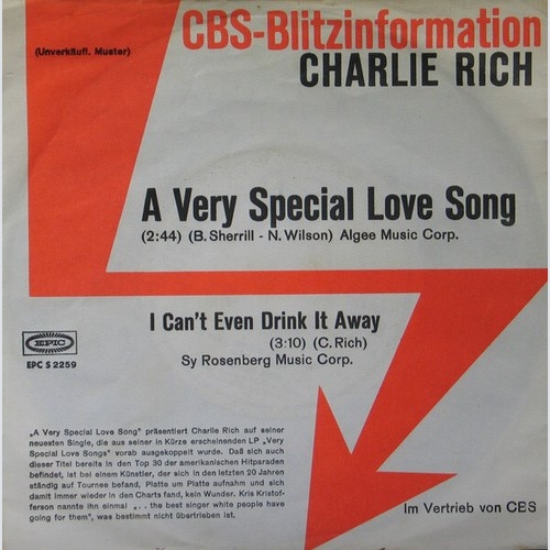 7", Single, Promo Charlie Rich - A Very Special Love Song