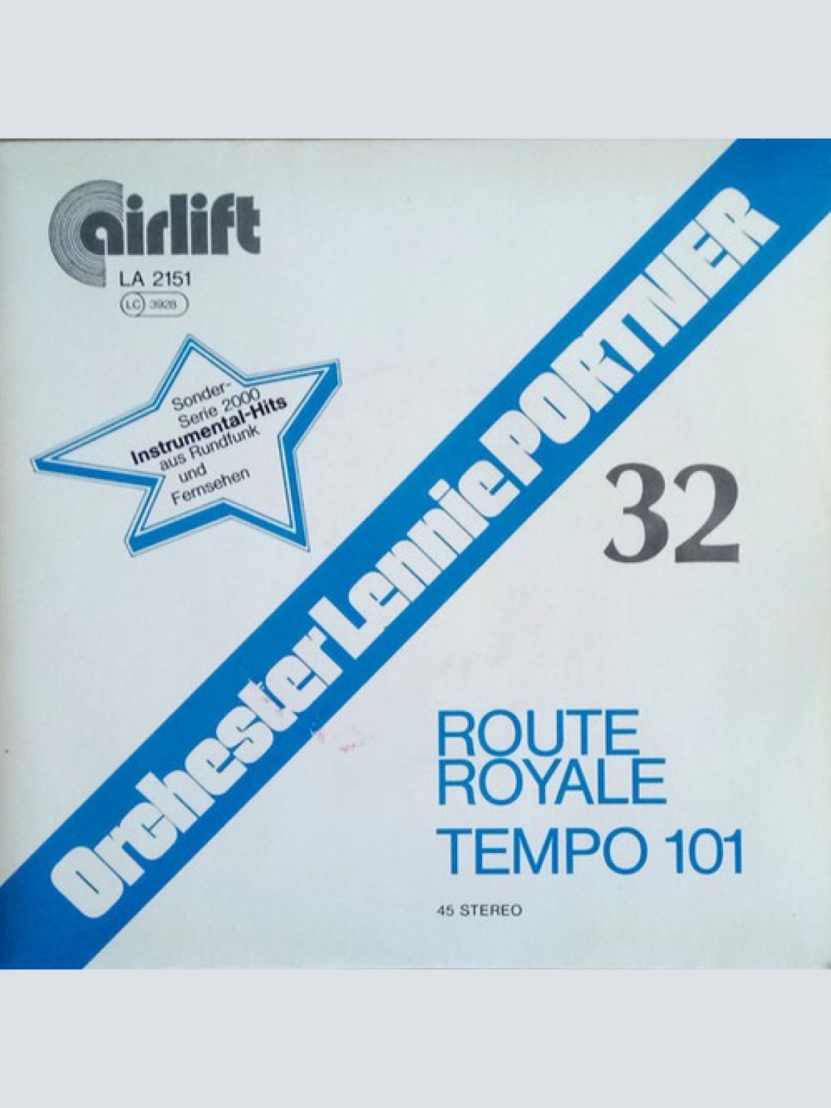 7", Single Orchester Lennie Portner - Route Royale / Tempo 101
