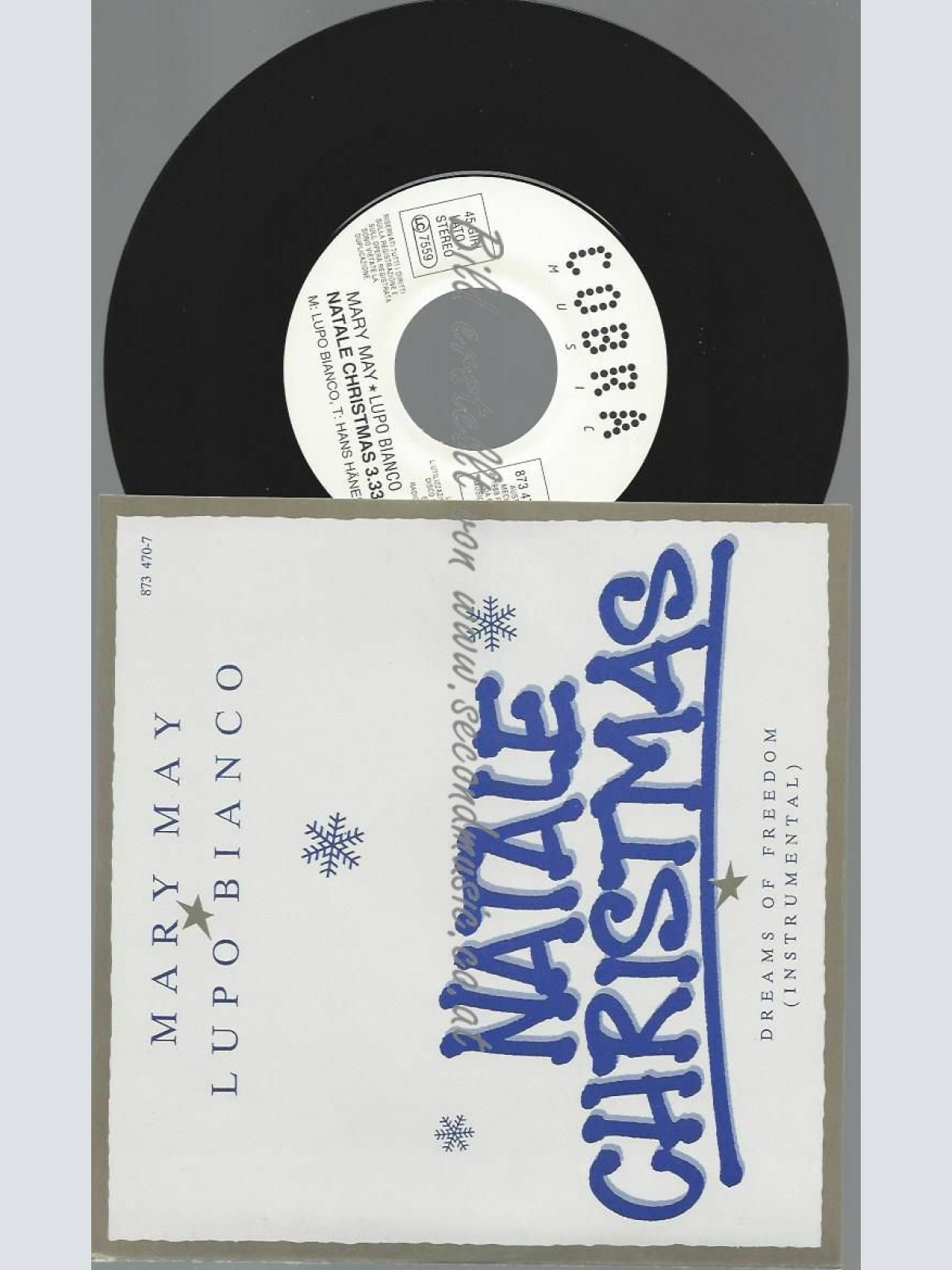 7" MARY MAY LUPO BIANCO NATALE CHRISTMAS  // NM