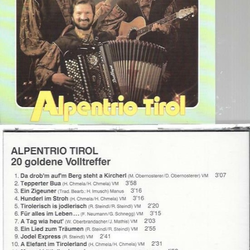 CD--Alpentrio Tirol --20 Goldene Volltreffer