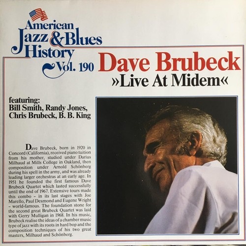 LP, Album Dave Brubeck Featuring Bill Smith*, Randy Jones (3), Chris Brubeck,...