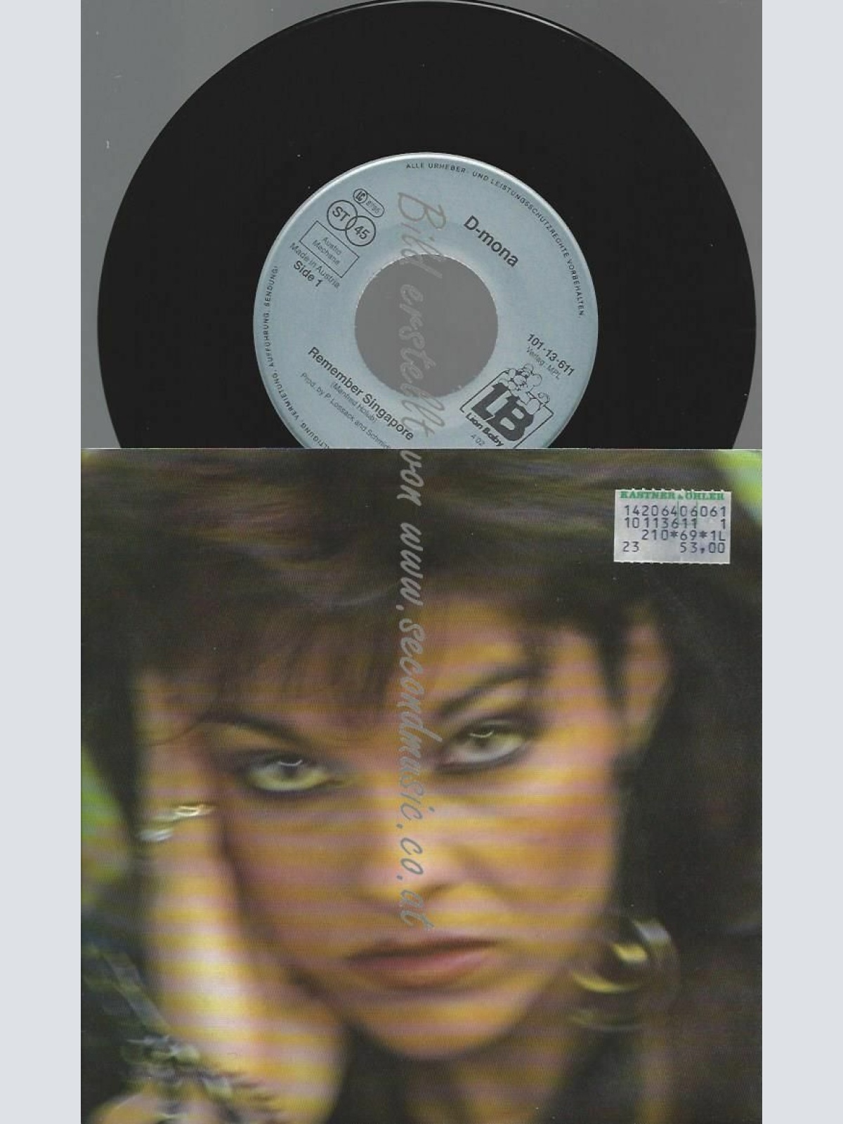 7" D-MONA REMEMBER SINGAPORE  // NM