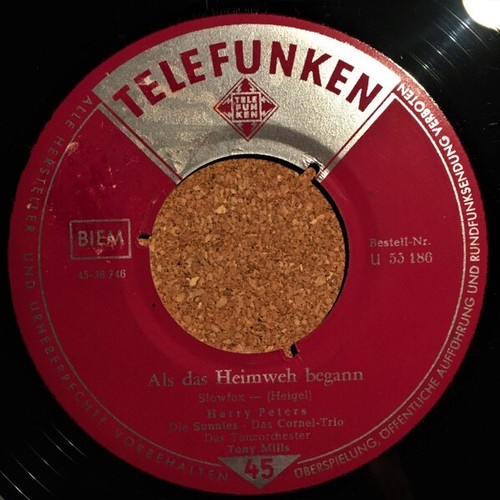7" Harry Peters, Die Sunnies - Das Cornel-Trio*, Das Tanzorchester Tony Mills...