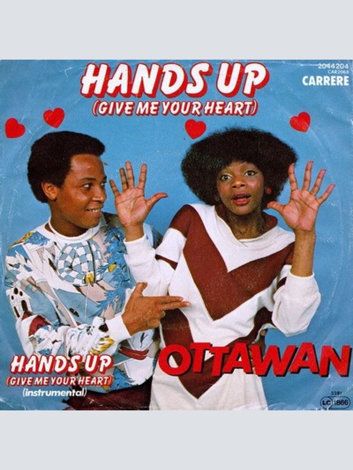 7", Single Ottawan - Hands Up (Give Me Your Heart)