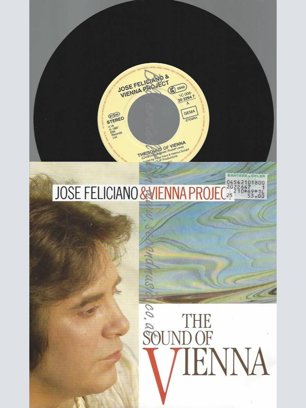 7" JOSE FELICIANO & VIENNA PROJECT THE SOUND OF VIENNA  // NM