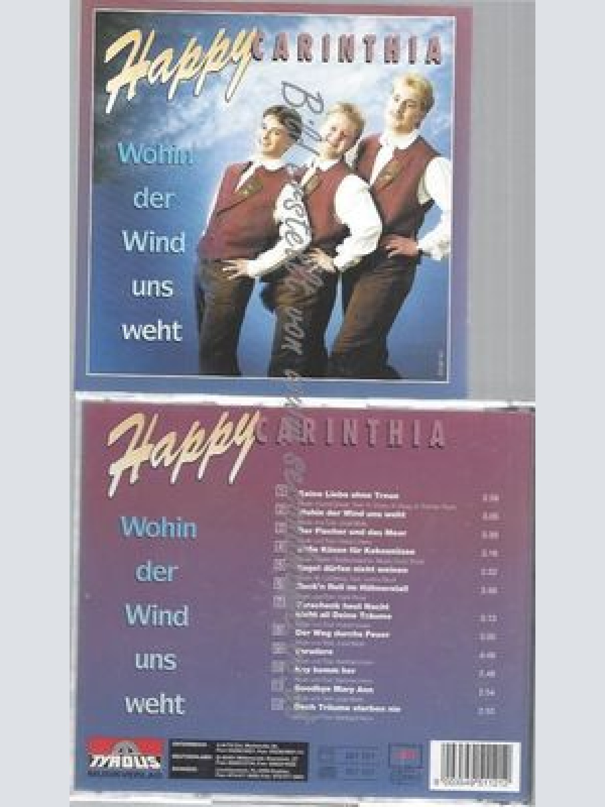 CD--HAPPY CARINTHIA--WOHIN DER WIND UNS WEHT