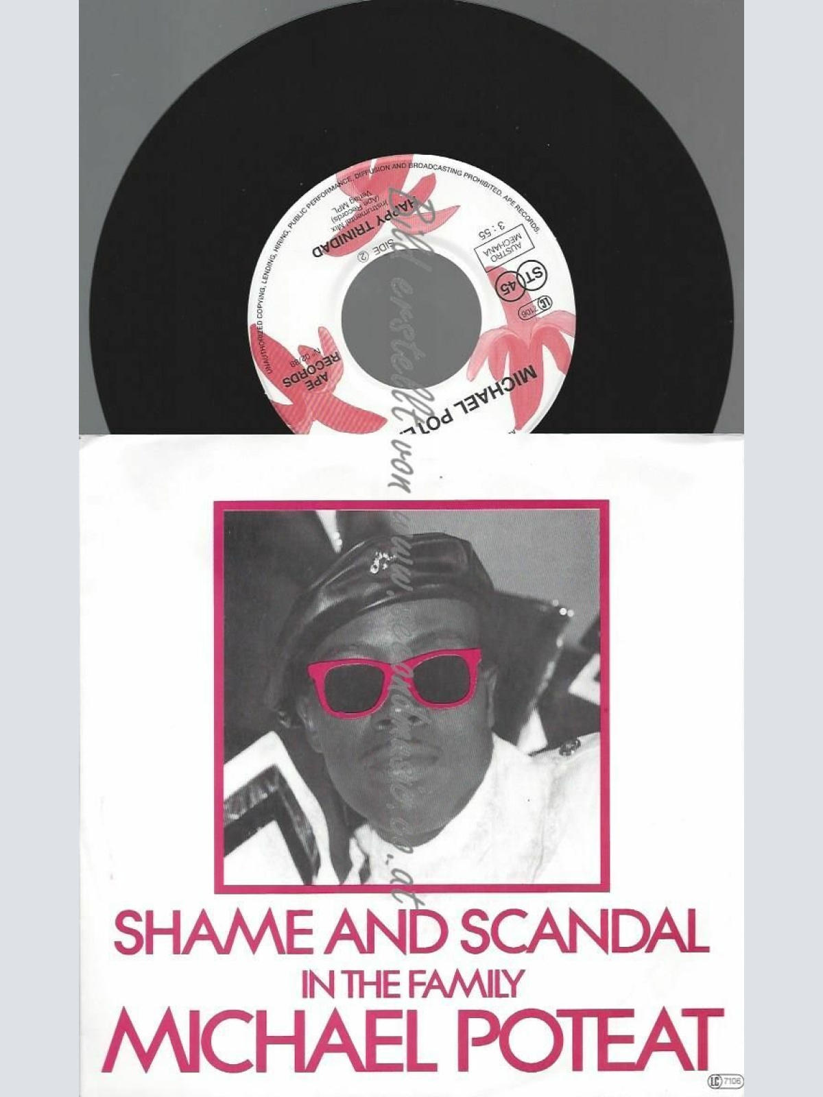 7" MICHAEL POTEAT SHAME AND SCANDAL  // NM